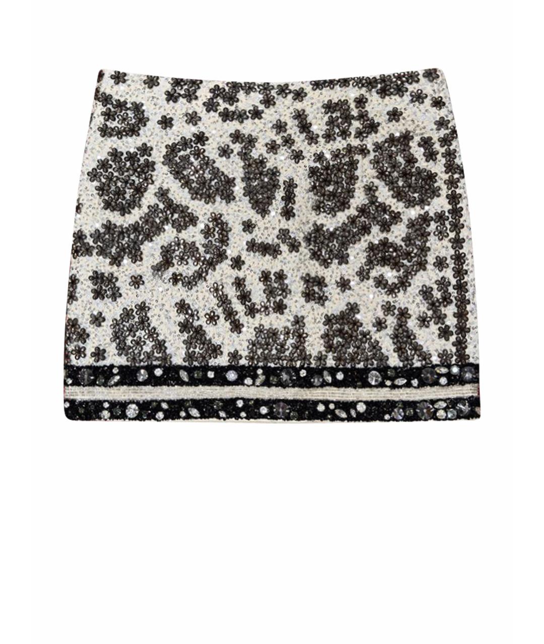 GIAMBATTISTA VALLI Белая хлопковая юбка мини, фото 4