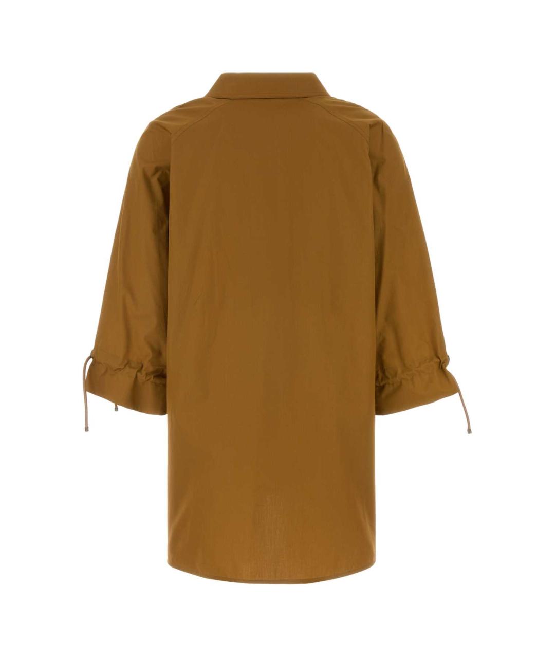 MAX MARA Горчичная хлопковая блузы, фото 2