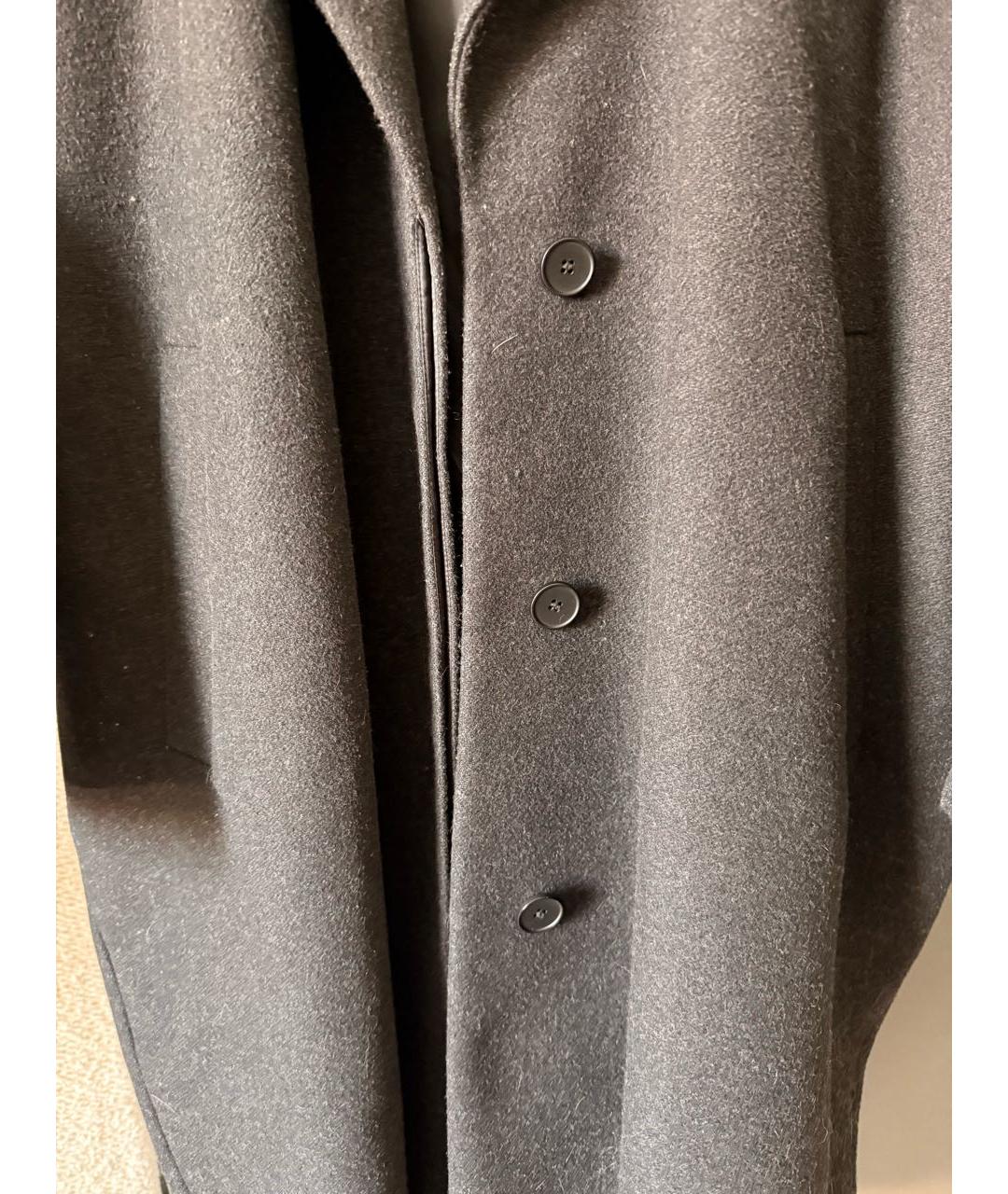 MM6 MAISON MARGIELA Черное шерстяное пальто, фото 6