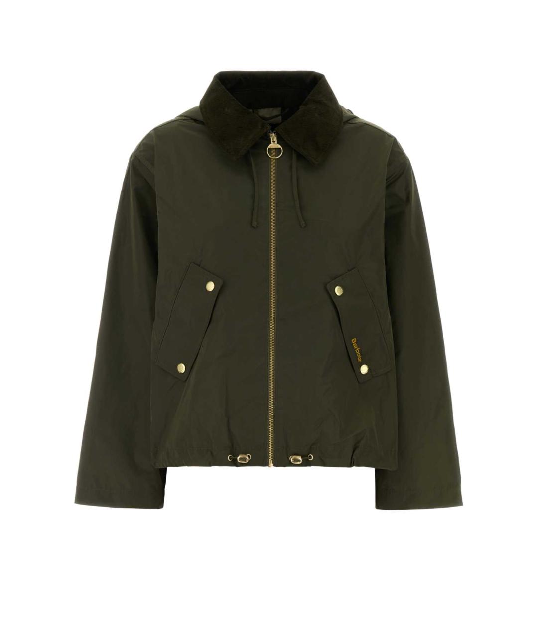 BARBOUR Зеленая полиэстеровая куртка, фото 1