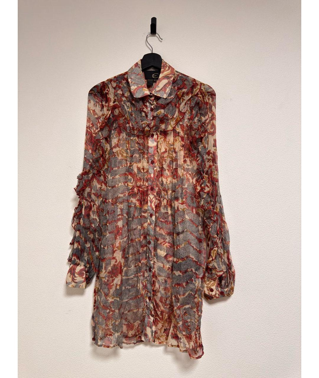 JUST CAVALLI Мульти шелковая блузы, фото 6