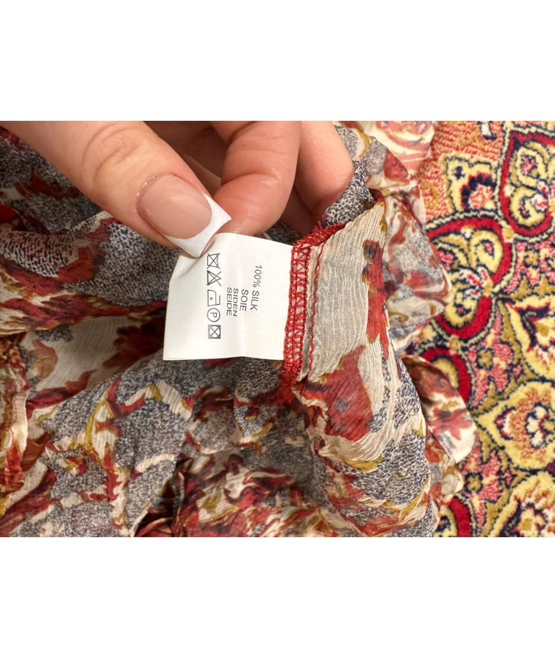 JUST CAVALLI Мульти шелковая блузы, фото 5