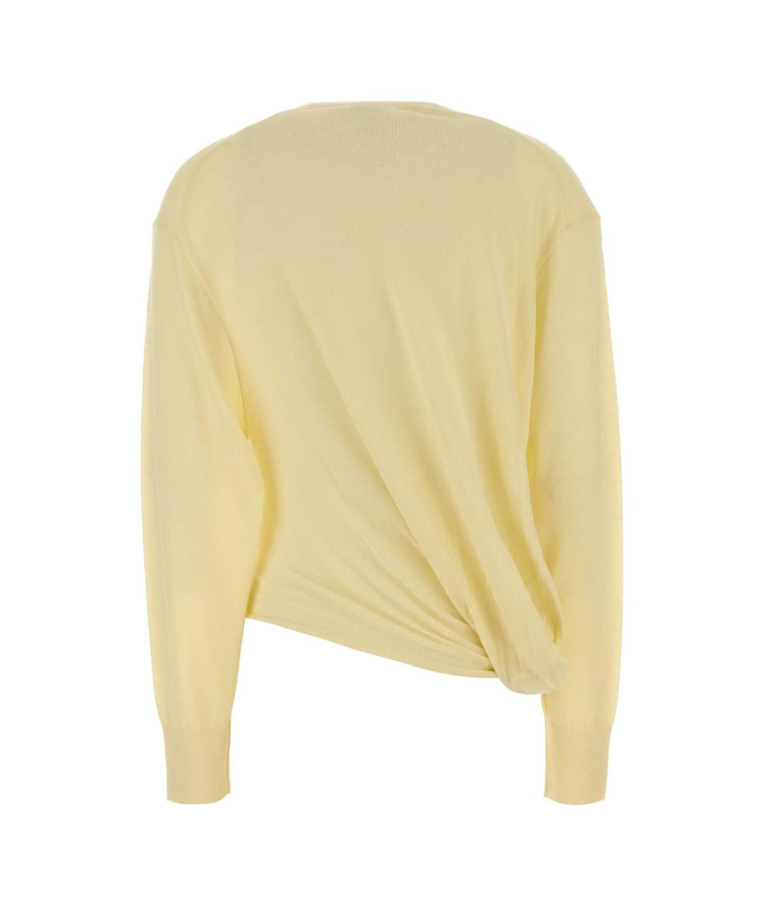 LOEWE Желтый шерстяной джемпер / свитер, фото 2