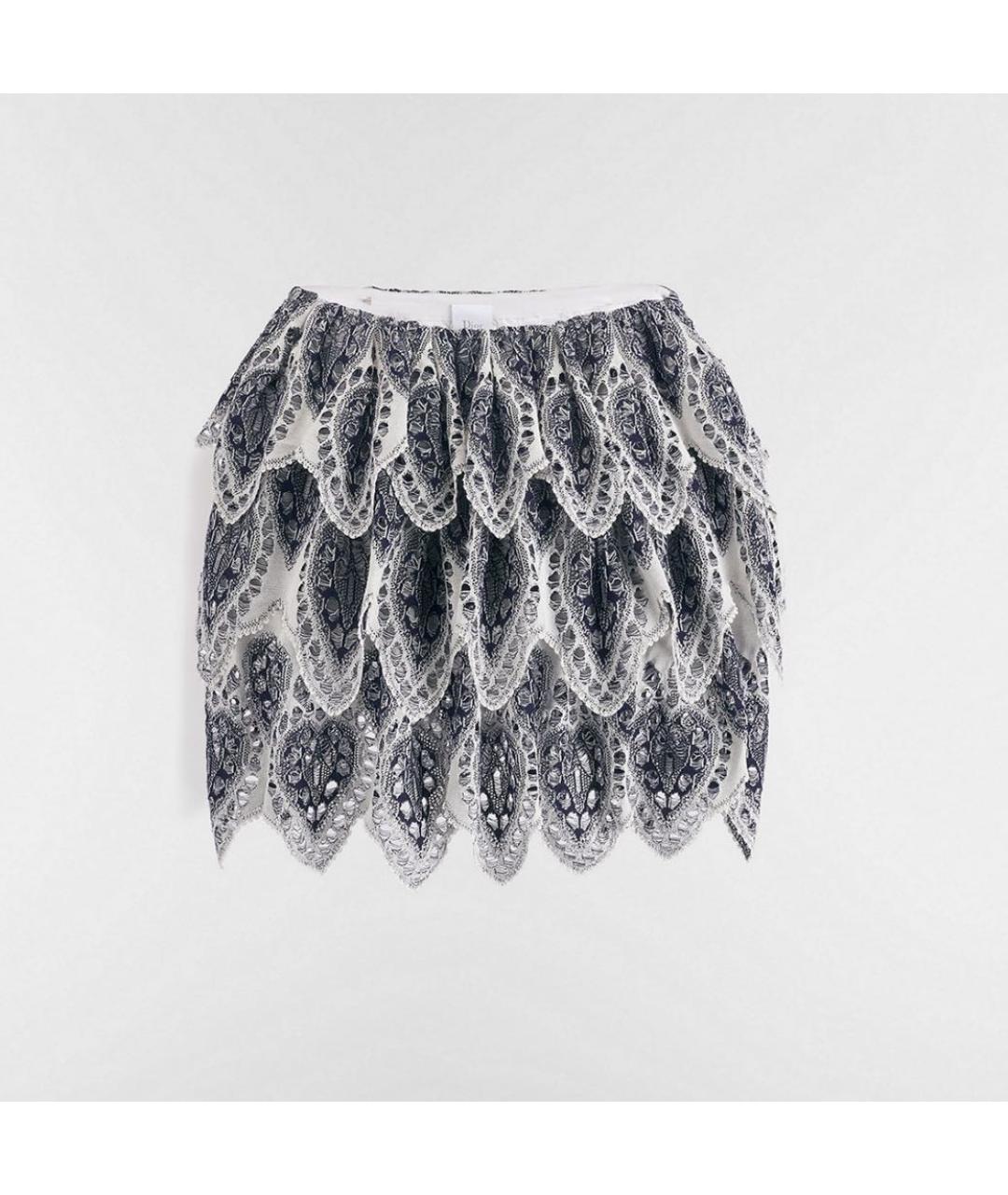 CHRISTIAN DIOR Синяя юбка мини, фото 4