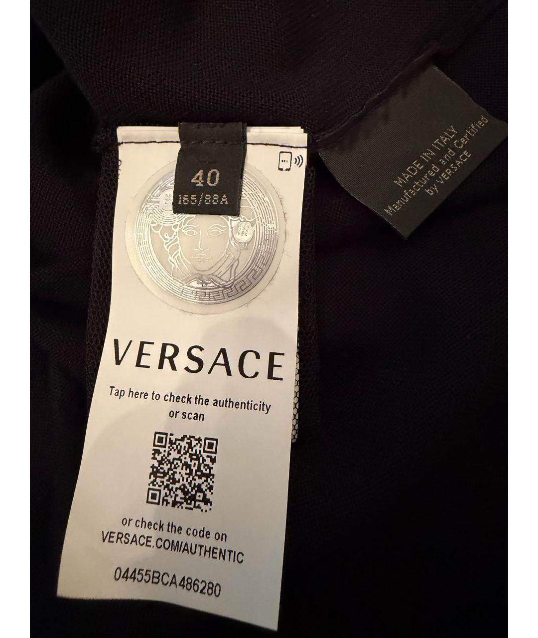 VERSACE Черный вискозный джемпер / свитер, фото 4