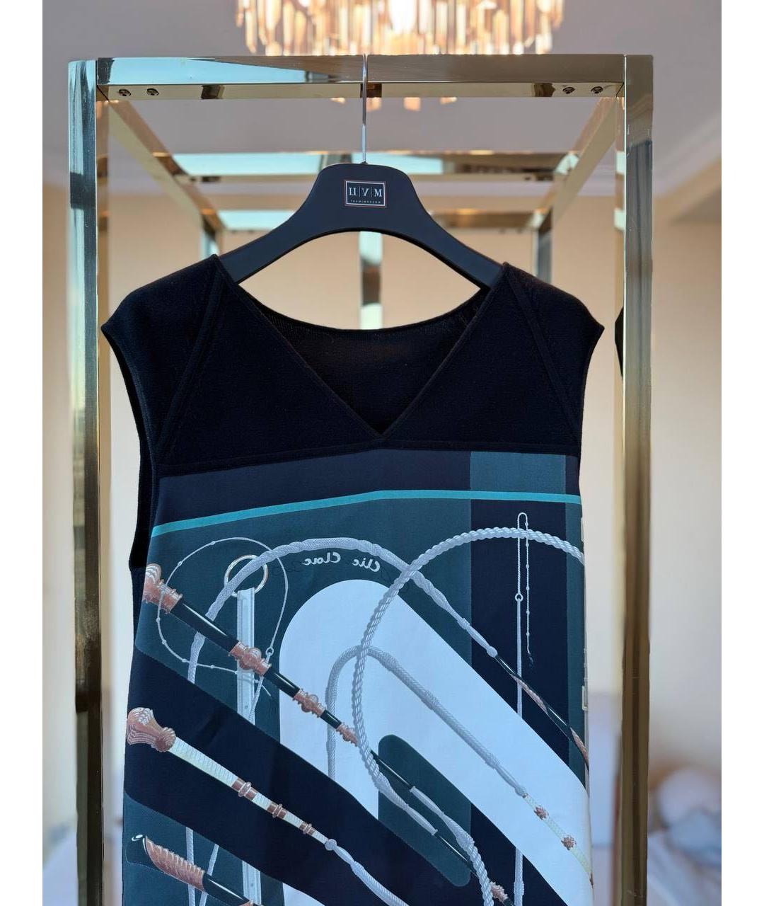 HERMES Черное повседневное платье, фото 3