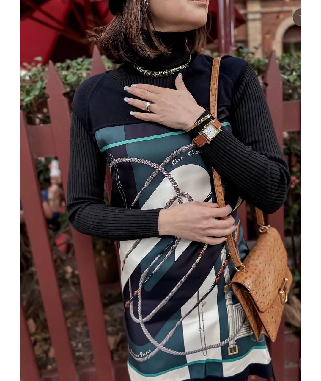 HERMES Черное повседневное платье, фото 4