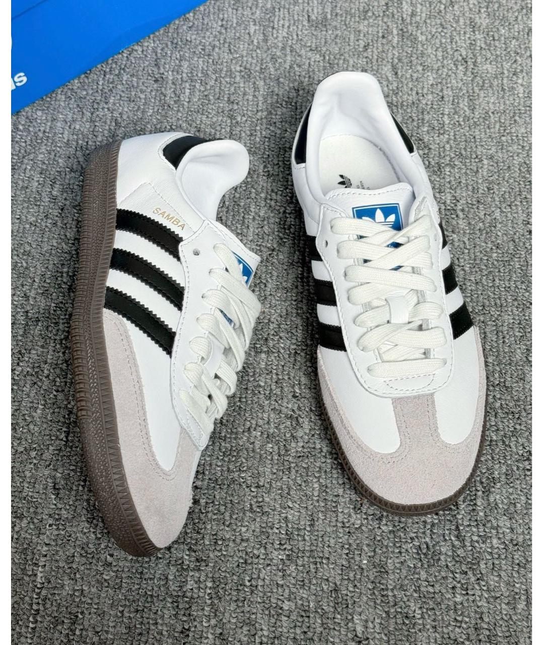 ADIDAS Белые кожаные кроссовки, фото 3