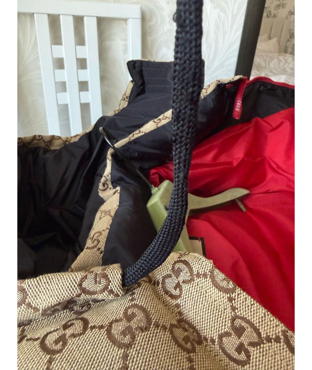 GUCCI Бежевый хлопковый пуховик, фото 7