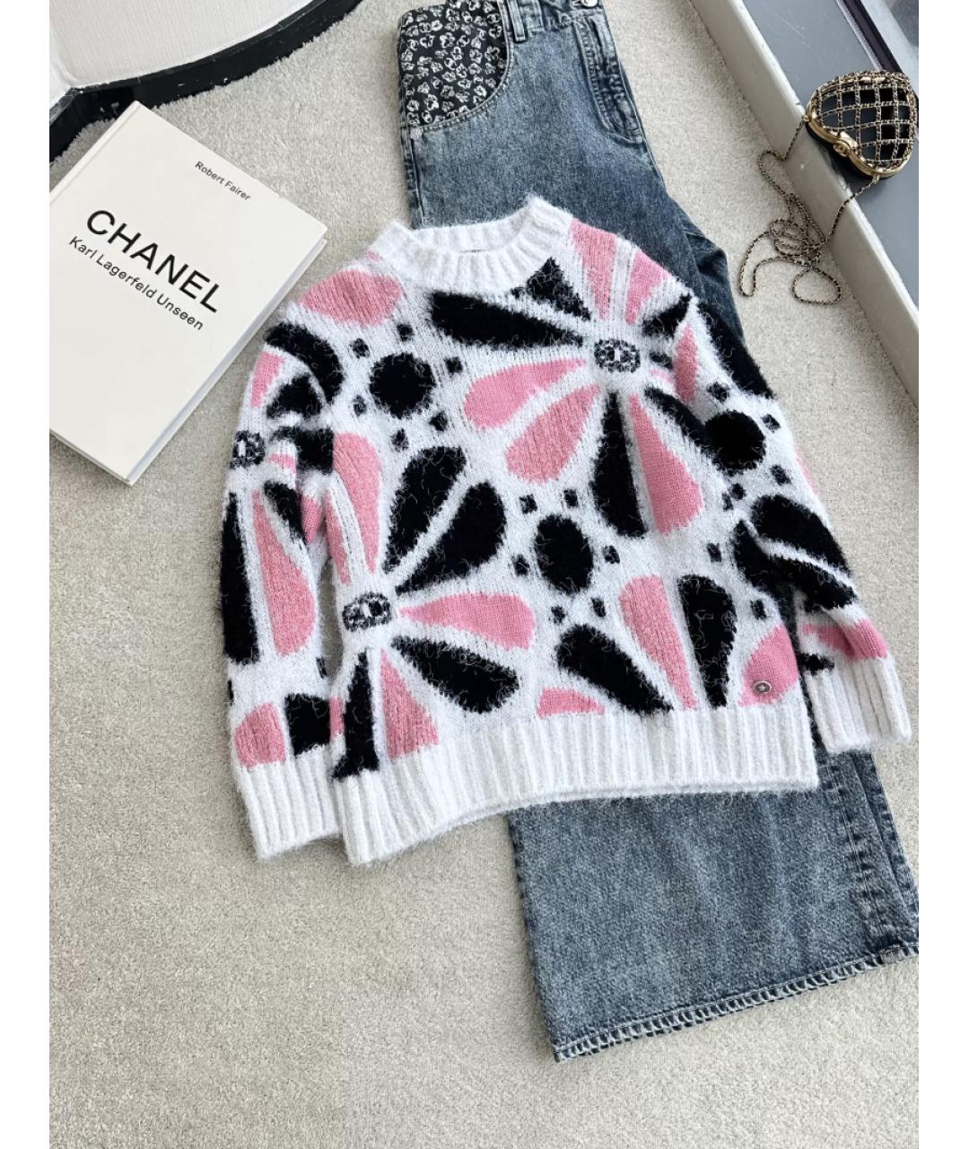 CHANEL Розовый кашемировый джемпер / свитер, фото 2