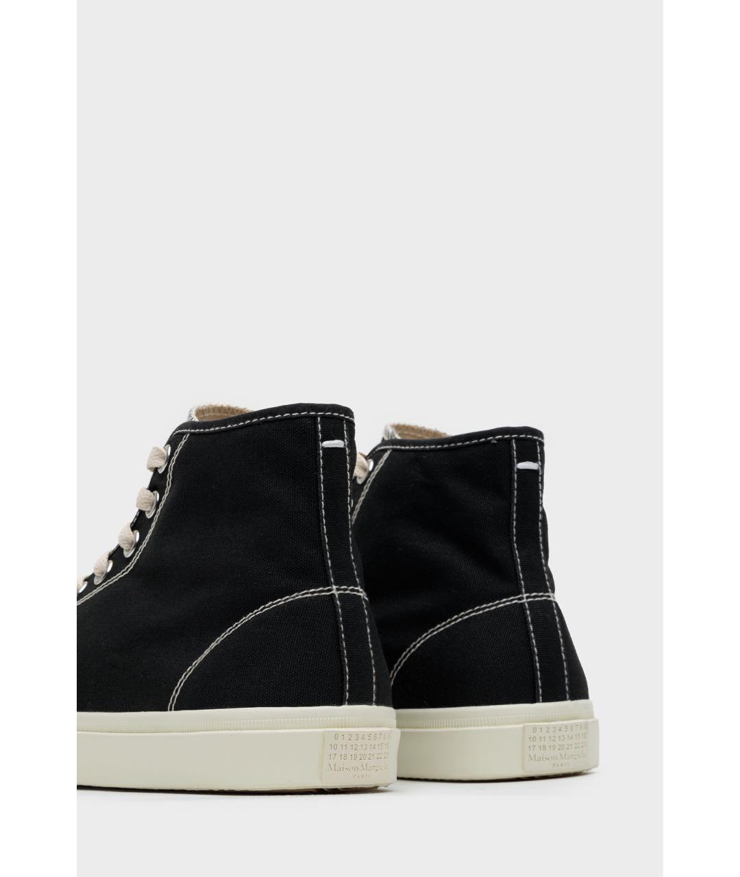 MAISON MARGIELA Черные текстильные кеды, фото 5