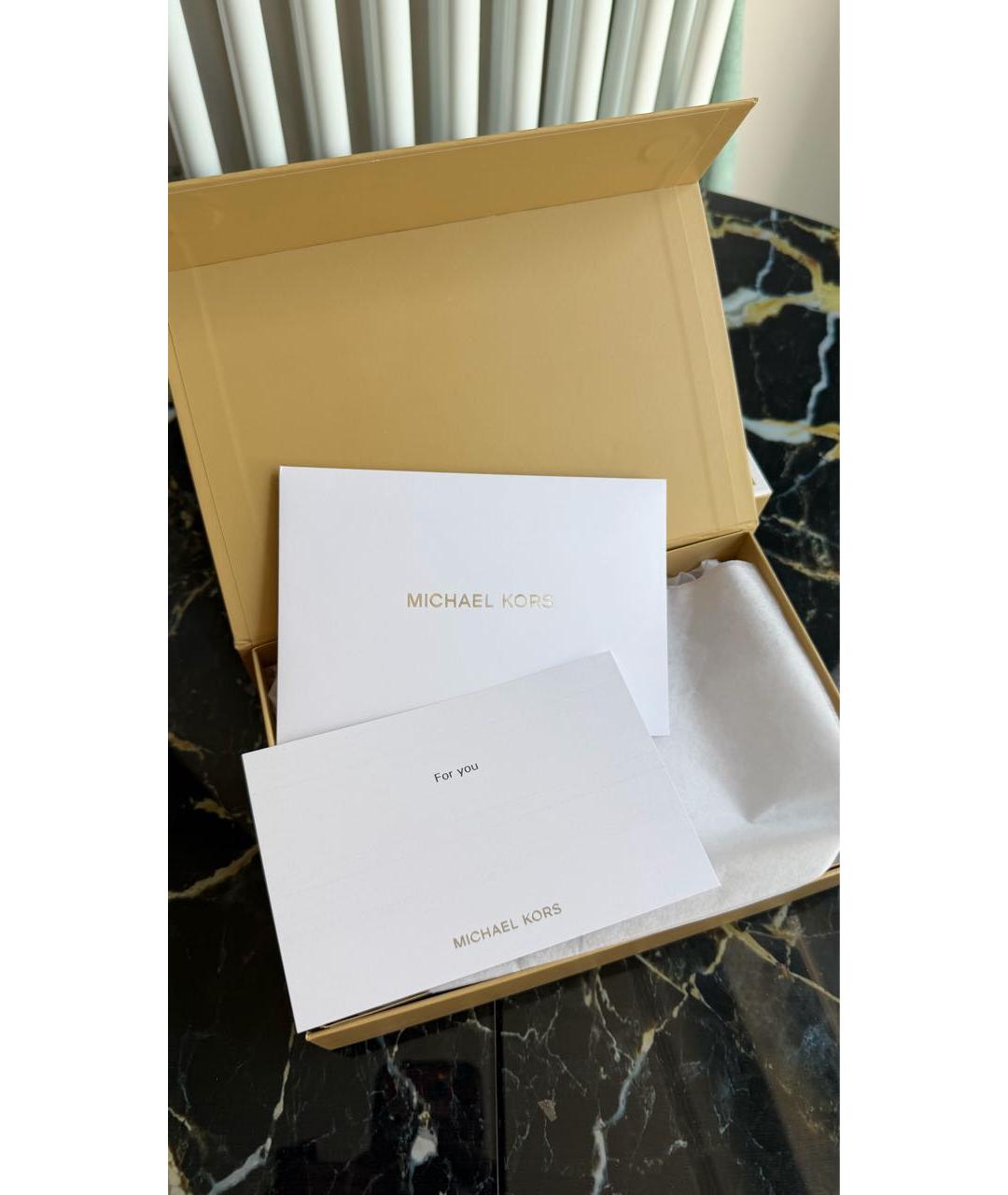 MICHAEL KORS Темно-синий полиуретановый кошелек, фото 7