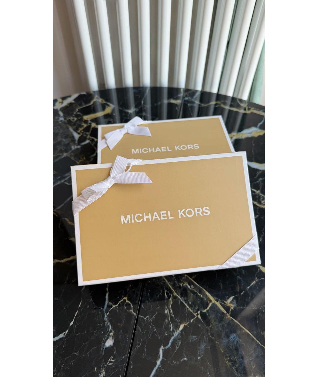 MICHAEL KORS Темно-синий полиуретановый кошелек, фото 8