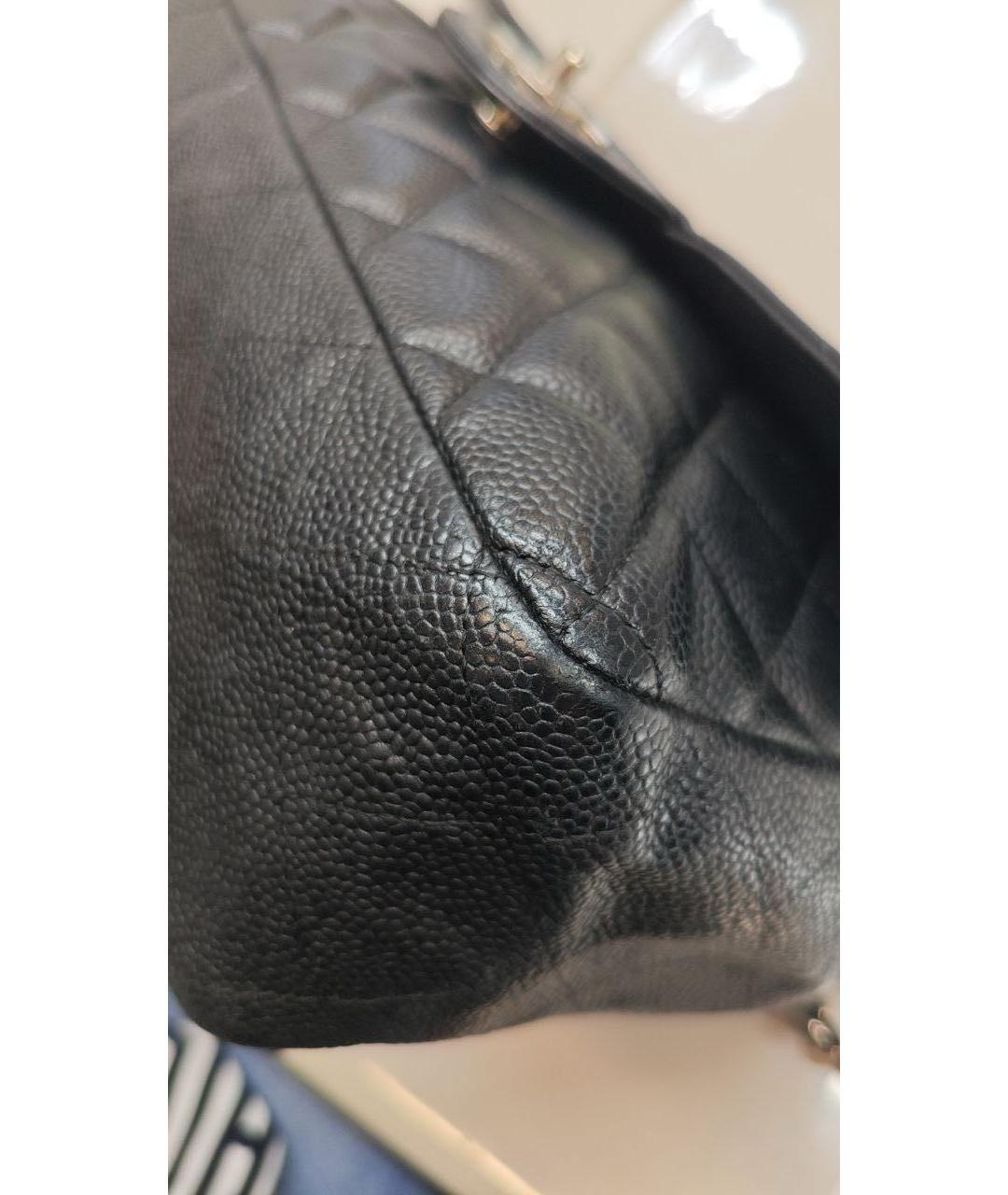 CHANEL Черная кожаная сумка через плечо, фото 5