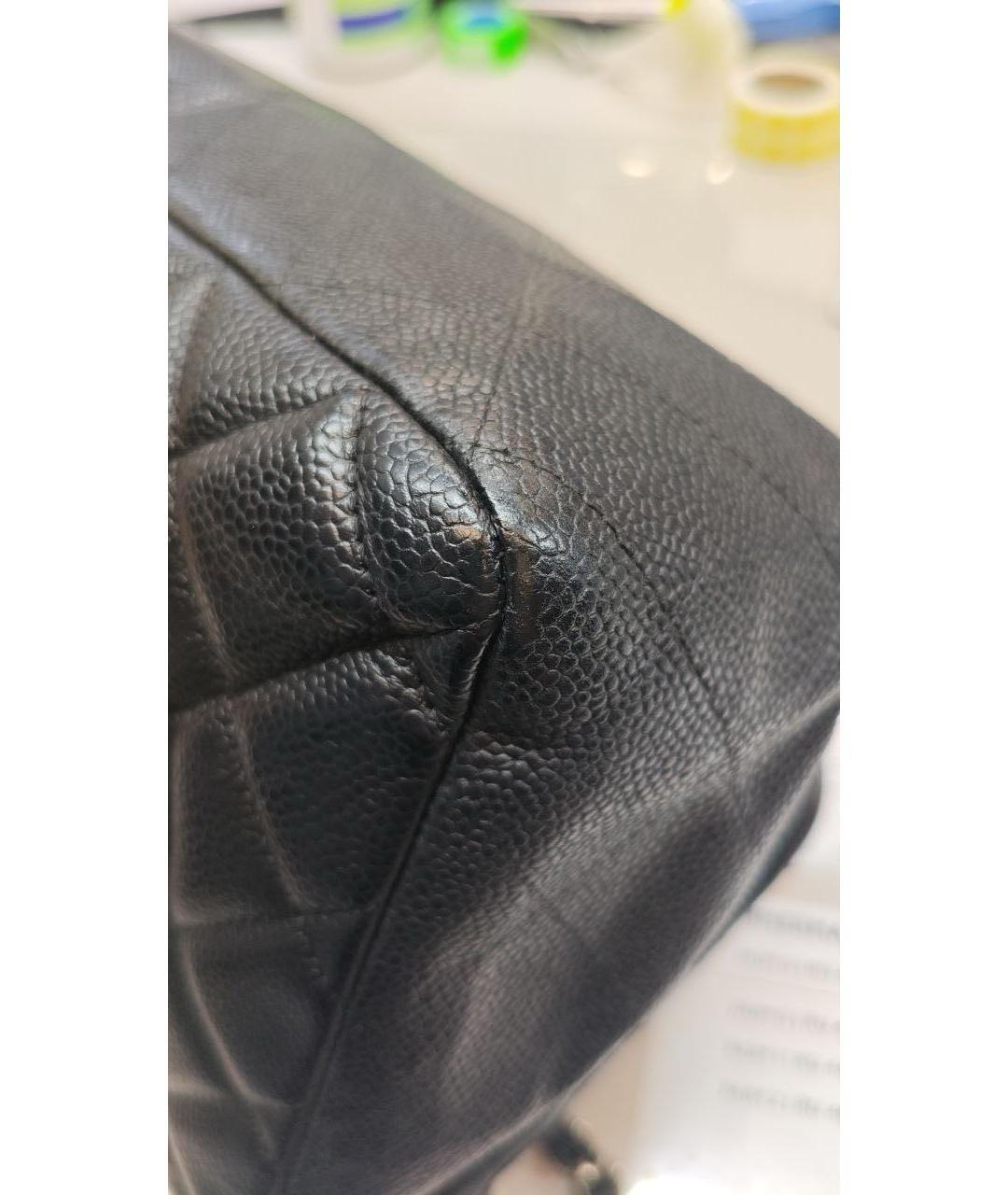 CHANEL Черная кожаная сумка через плечо, фото 7