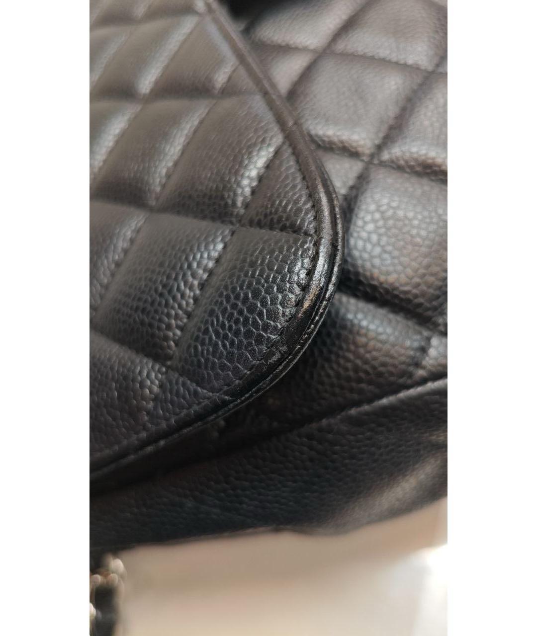 CHANEL Черная кожаная сумка через плечо, фото 6