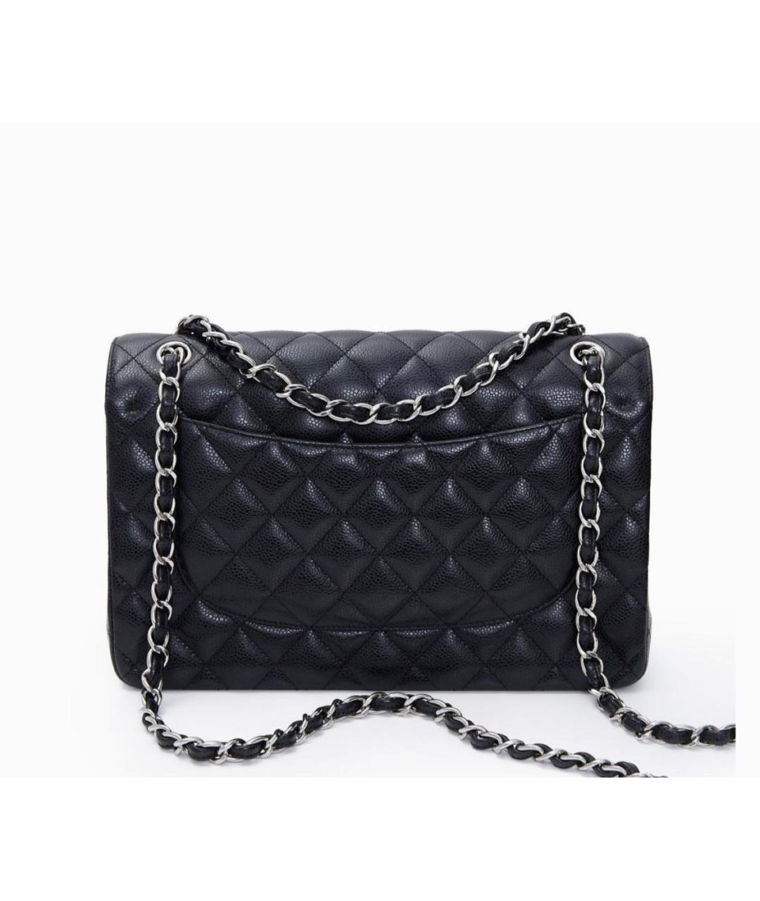 CHANEL Черная кожаная сумка через плечо, фото 2