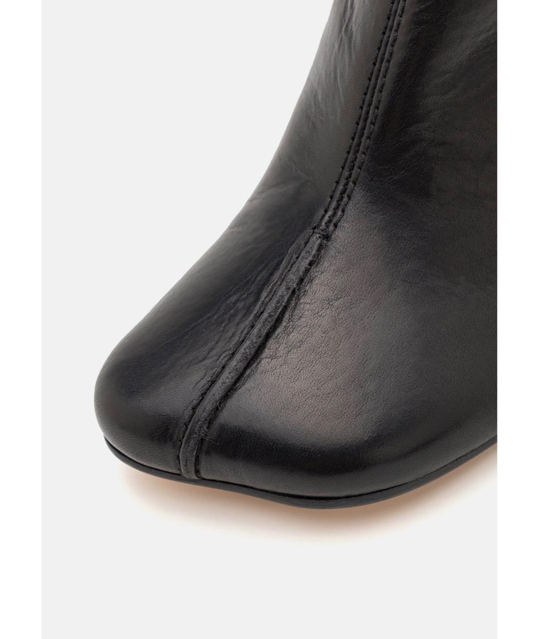 MM6 MAISON MARGIELA Черные кожаные мюли, фото 2