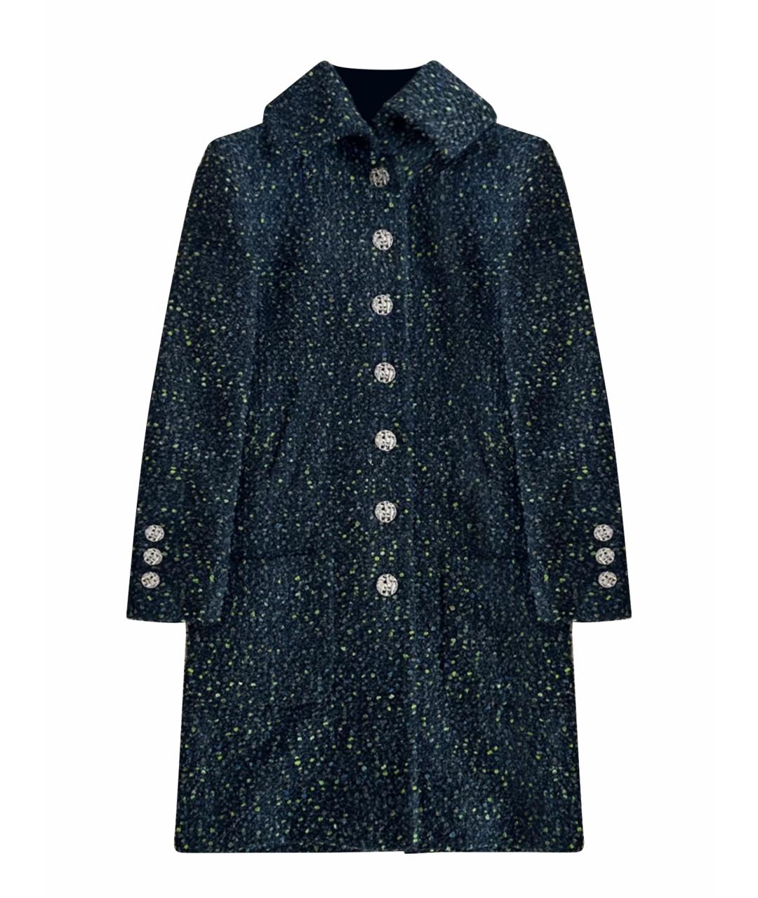 CHANEL Черное полиамидовое пальто, фото 1