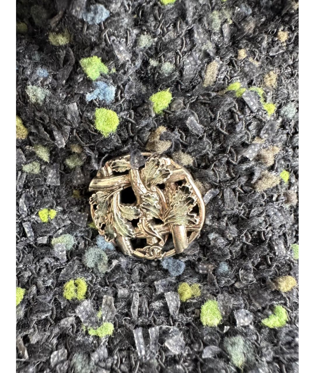 CHANEL Черное полиамидовое пальто, фото 5