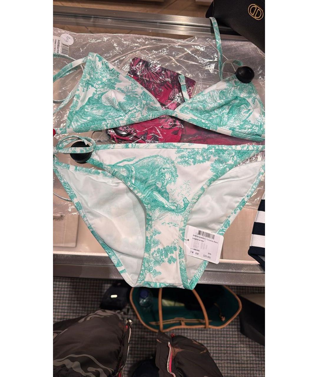 CHRISTIAN DIOR Зеленый купальник, фото 5