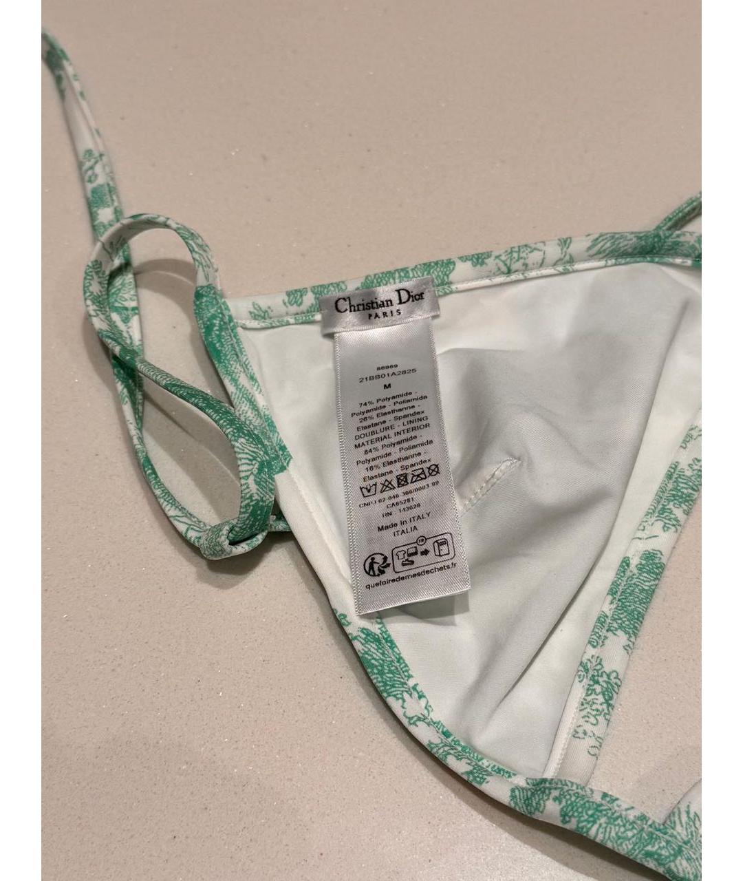 CHRISTIAN DIOR Зеленый купальник, фото 4