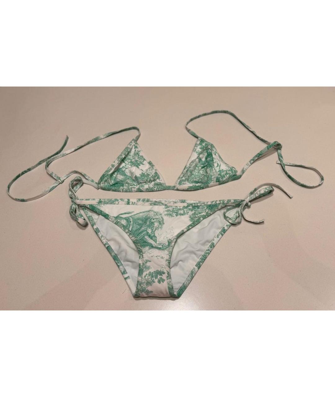 CHRISTIAN DIOR Зеленый купальник, фото 8