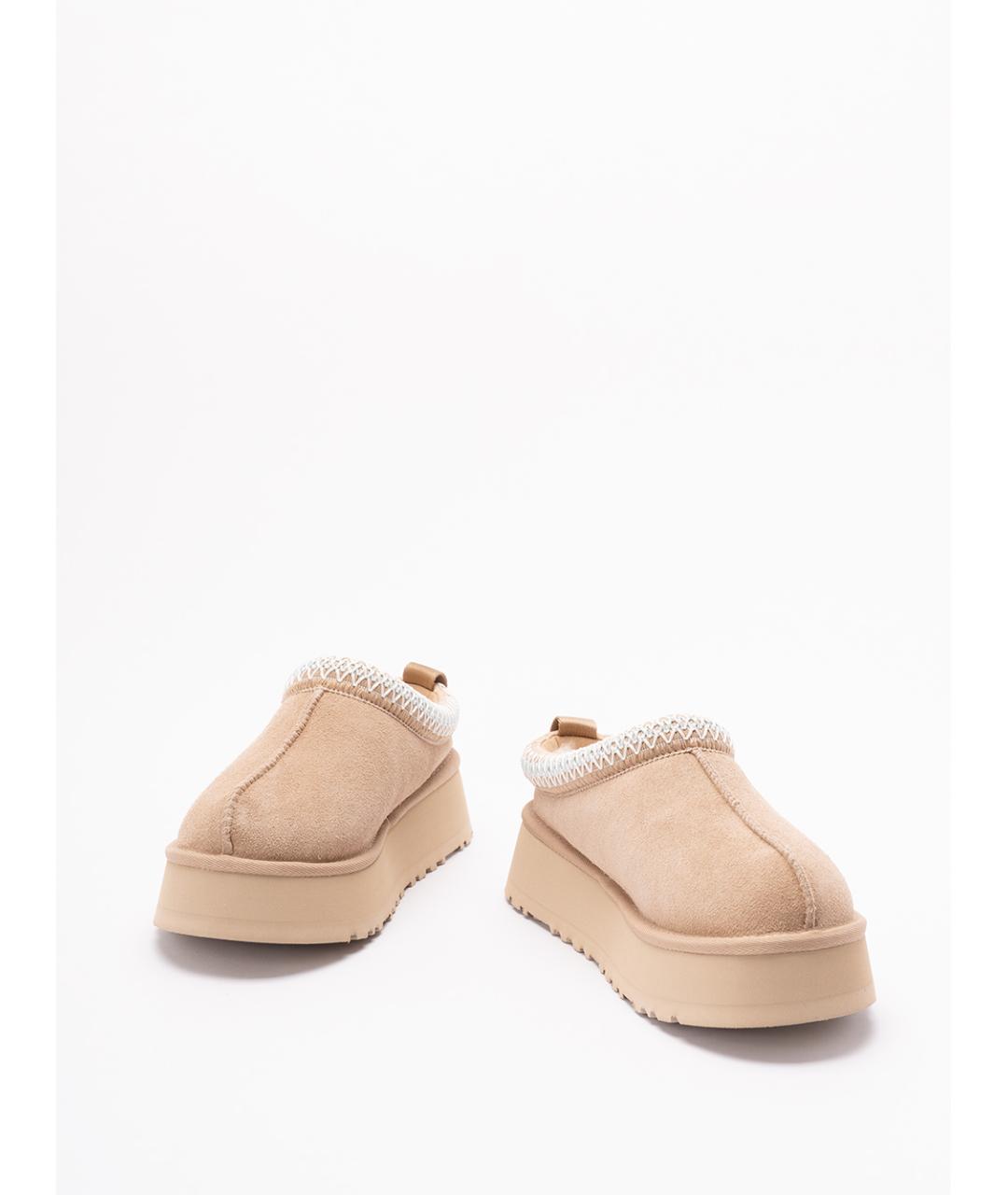 UGG AUSTRALIA Бежевые замшевые мюли, фото 2