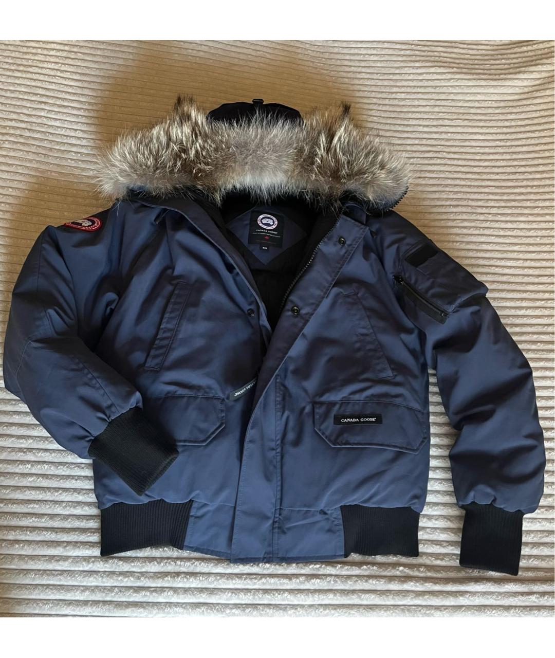 CANADA GOOSE Темно-синий полиэстеровый пуховик, фото 8