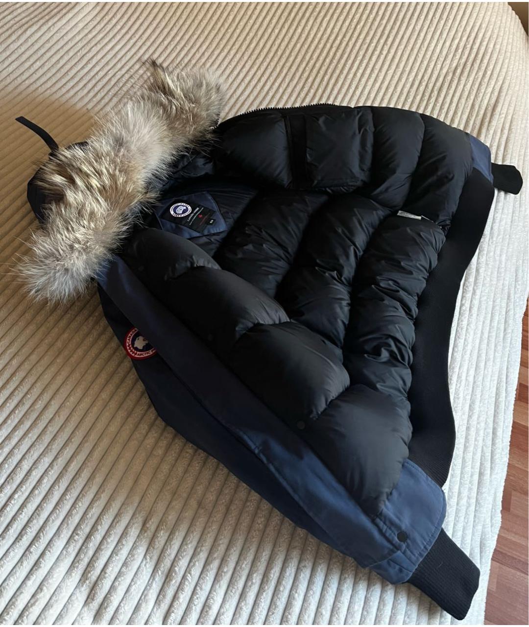 CANADA GOOSE Темно-синий полиэстеровый пуховик, фото 5