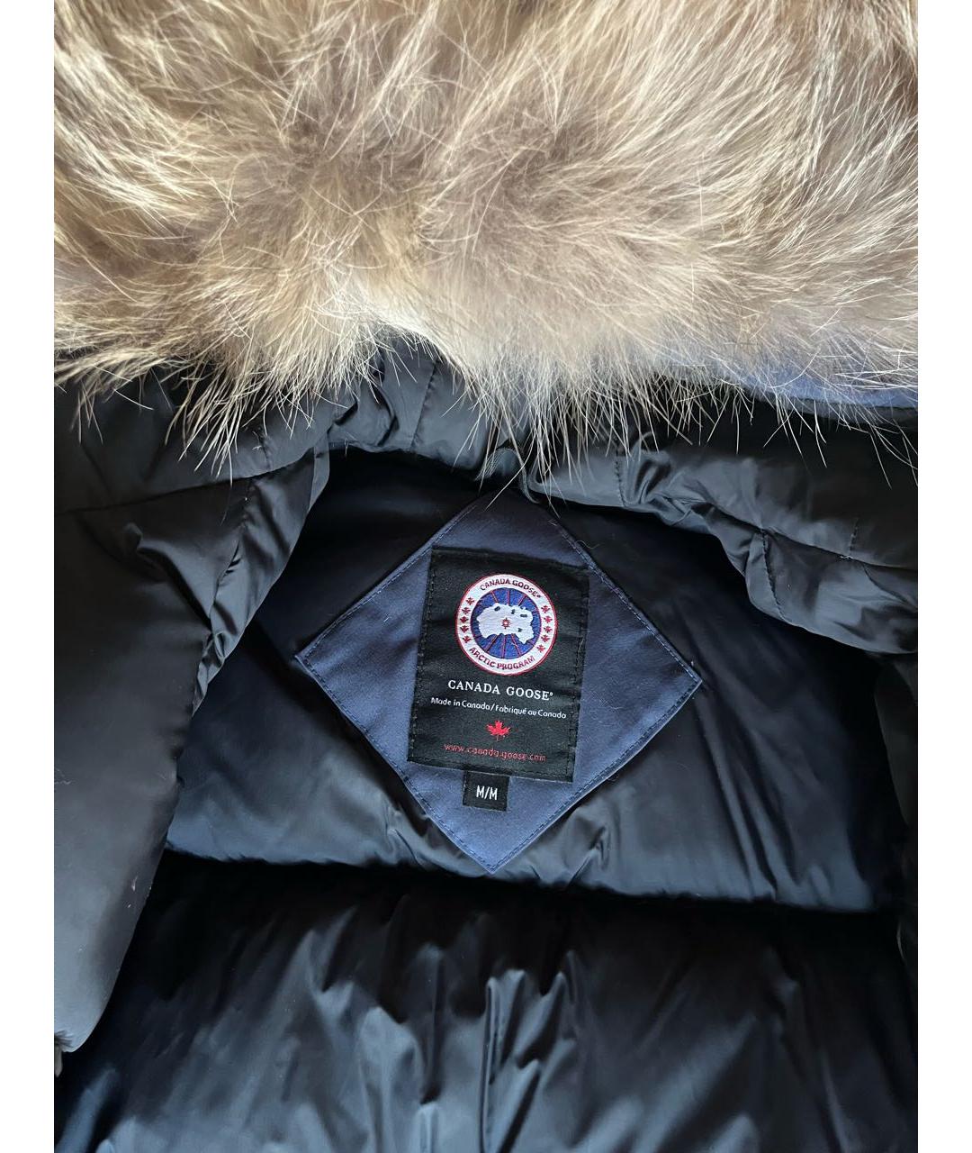 CANADA GOOSE Темно-синий полиэстеровый пуховик, фото 7