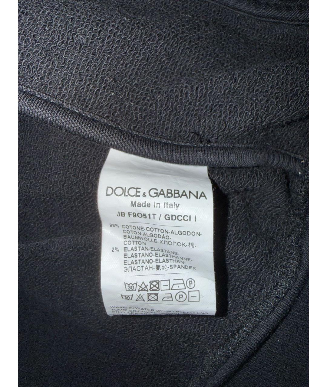 DOLCE&GABBANA Черный хлопковый спортивные костюмы, фото 5