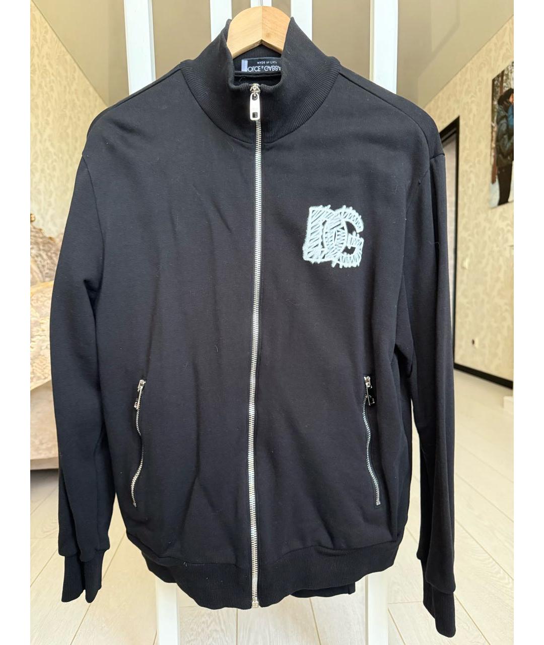 DOLCE&GABBANA Черный хлопковый спортивные костюмы, фото 9