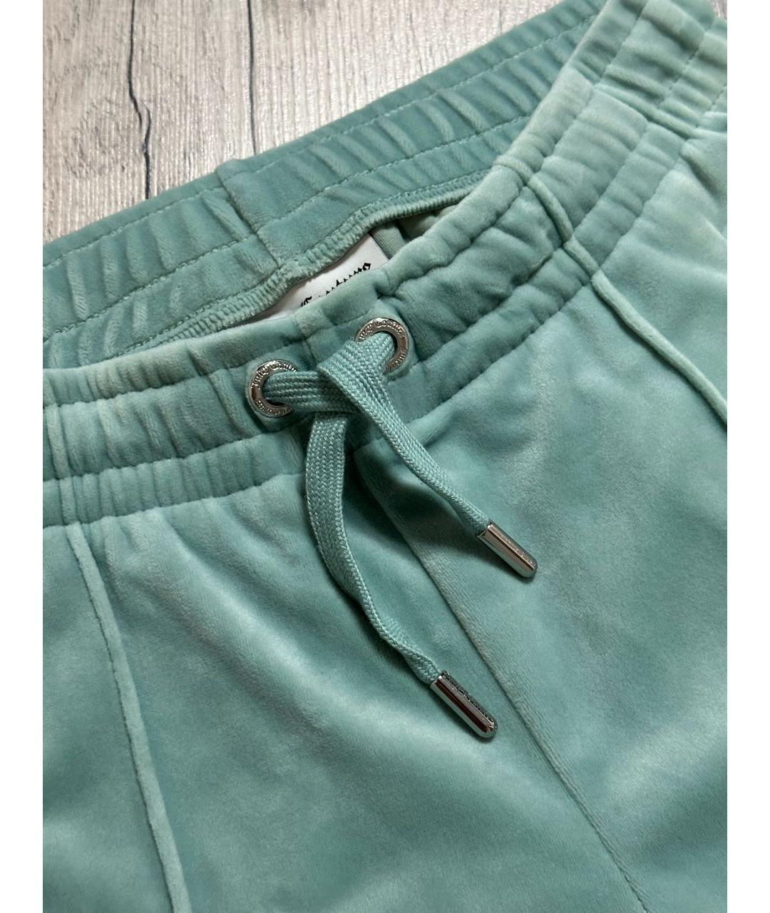 JUICY COUTURE Бирюзовый велюровый костюм с брюками, фото 8