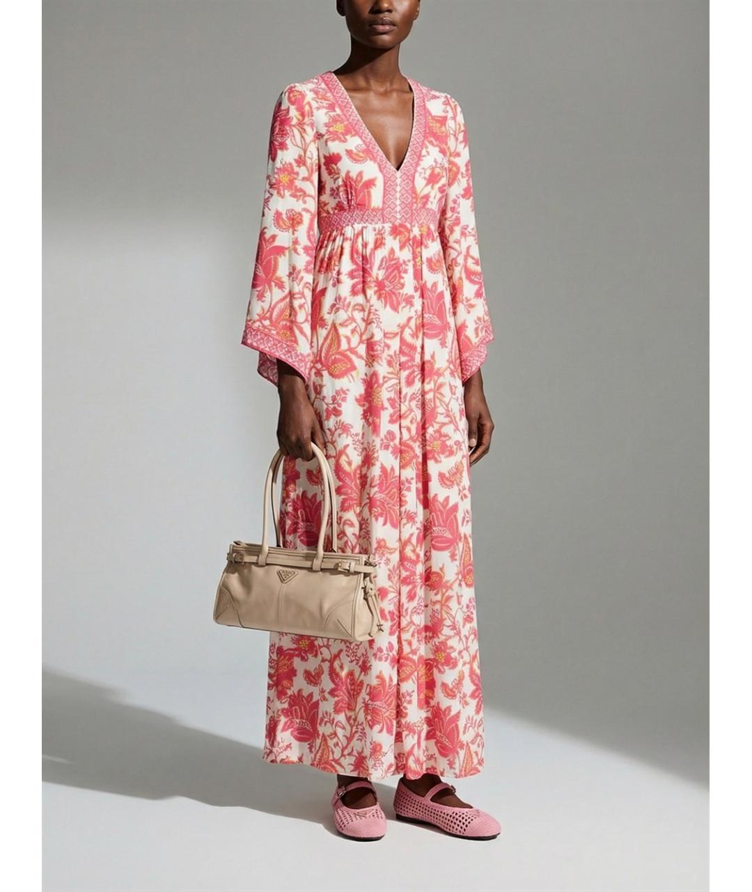 PRADA Розовые текстильные балетки, фото 6