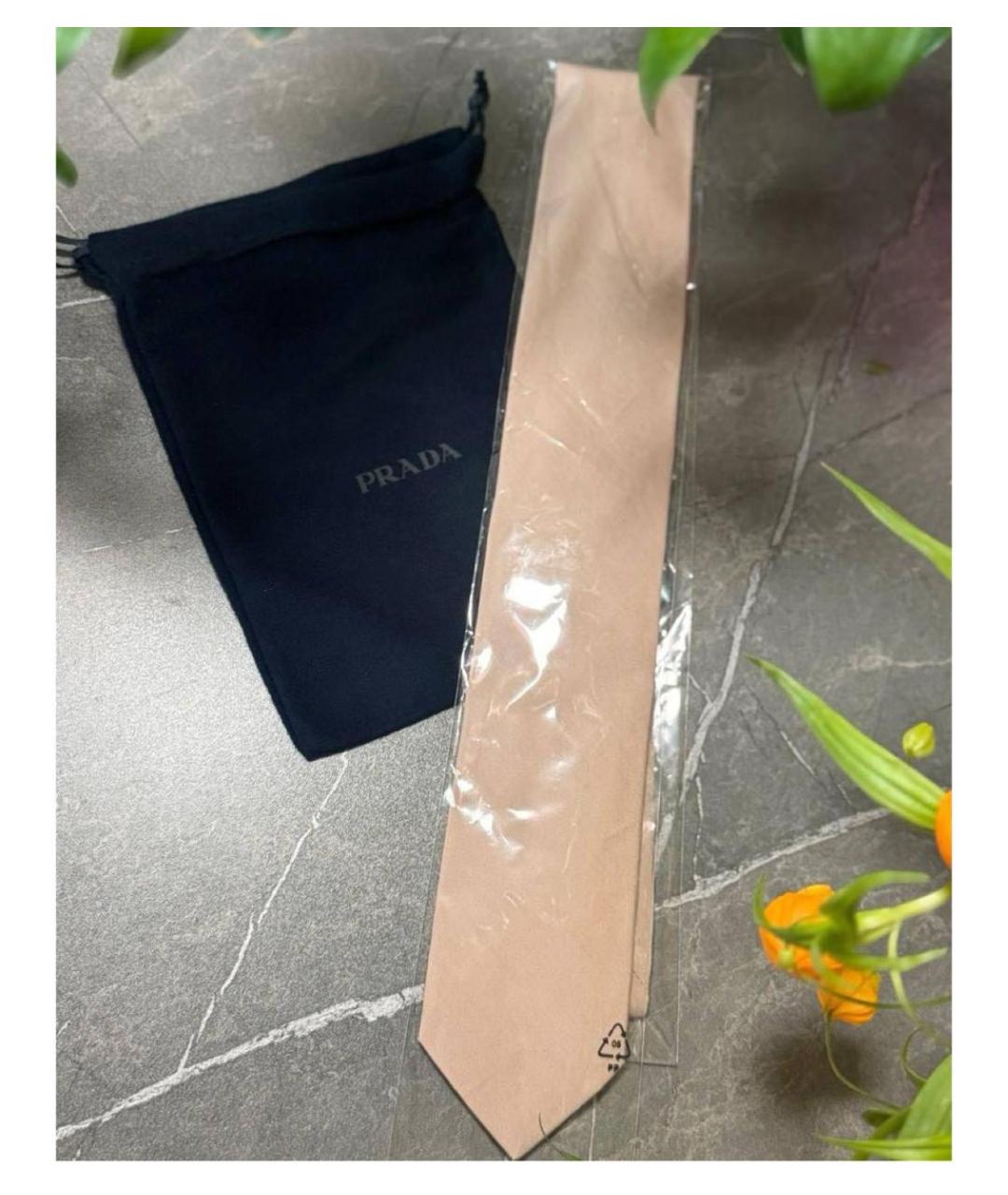 PRADA Бежевый галстук, фото 2