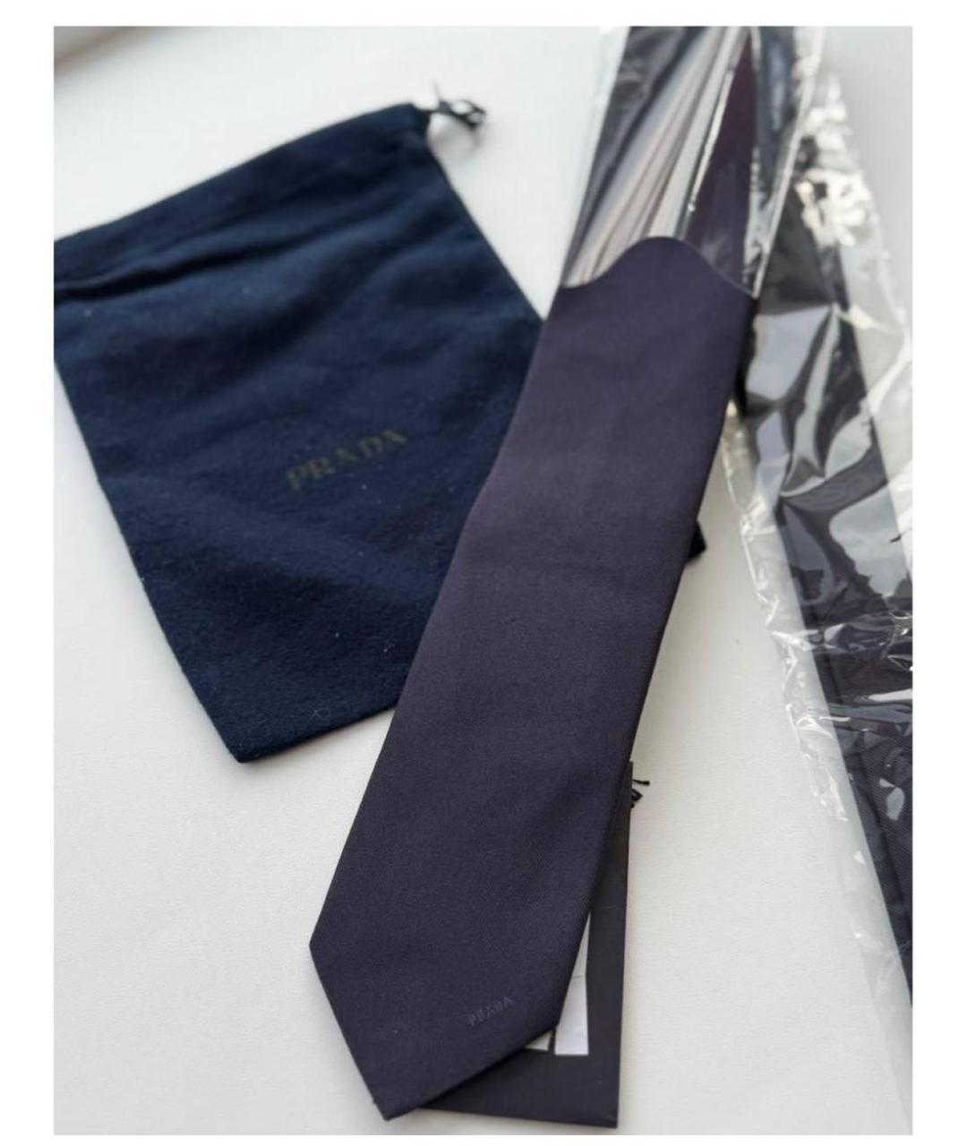 PRADA Темно-синий галстук, фото 2