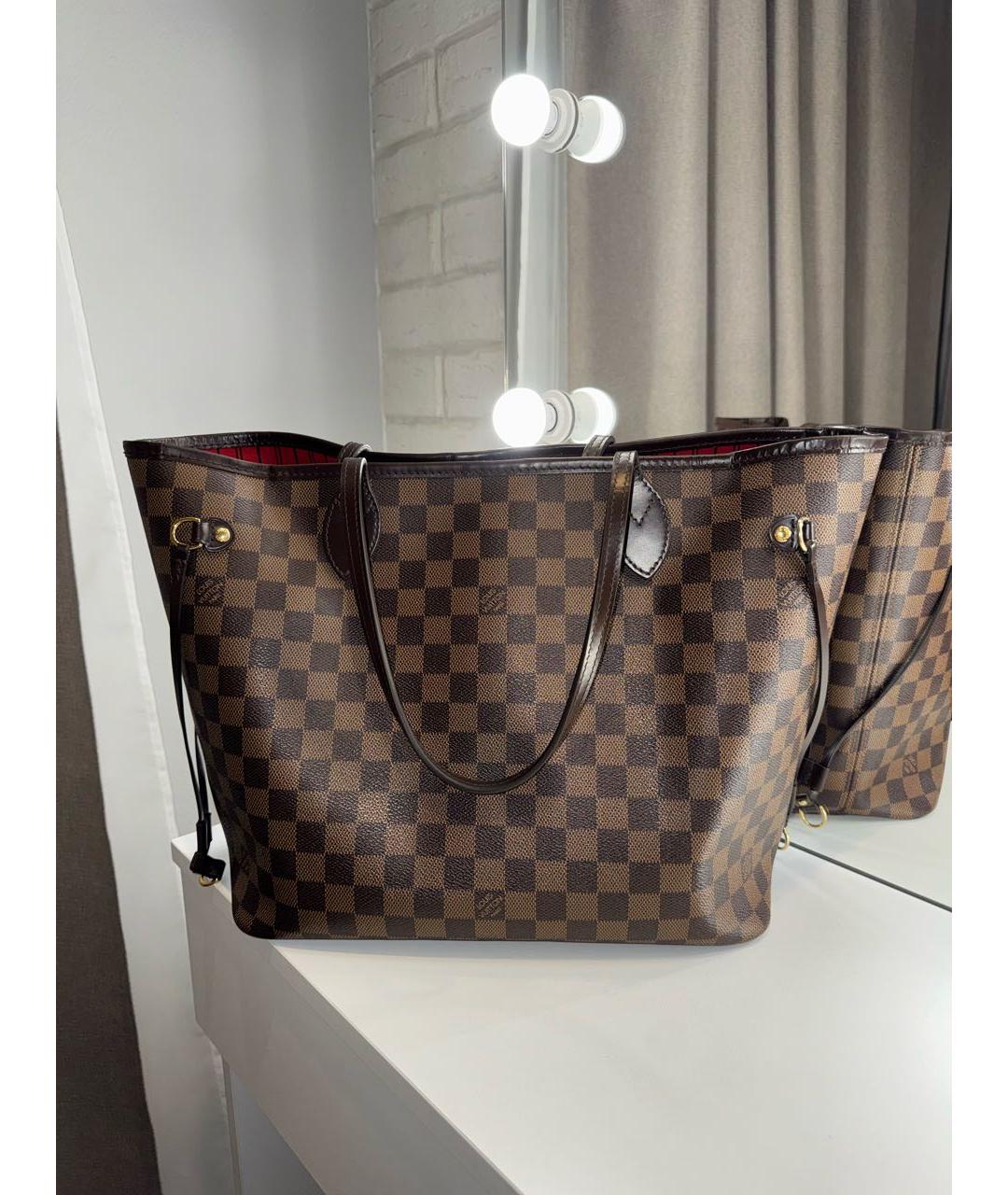 LOUIS VUITTON Коричневая сумка тоут, фото 4