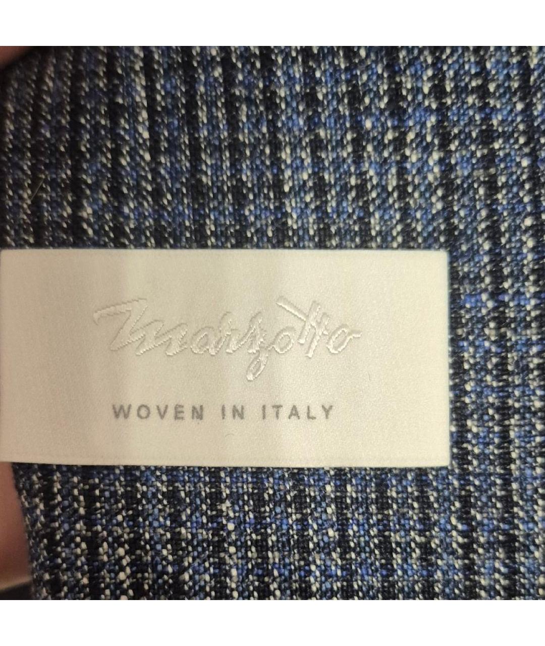 HUGO BOSS Темно-синий льняной жакет/пиджак, фото 7