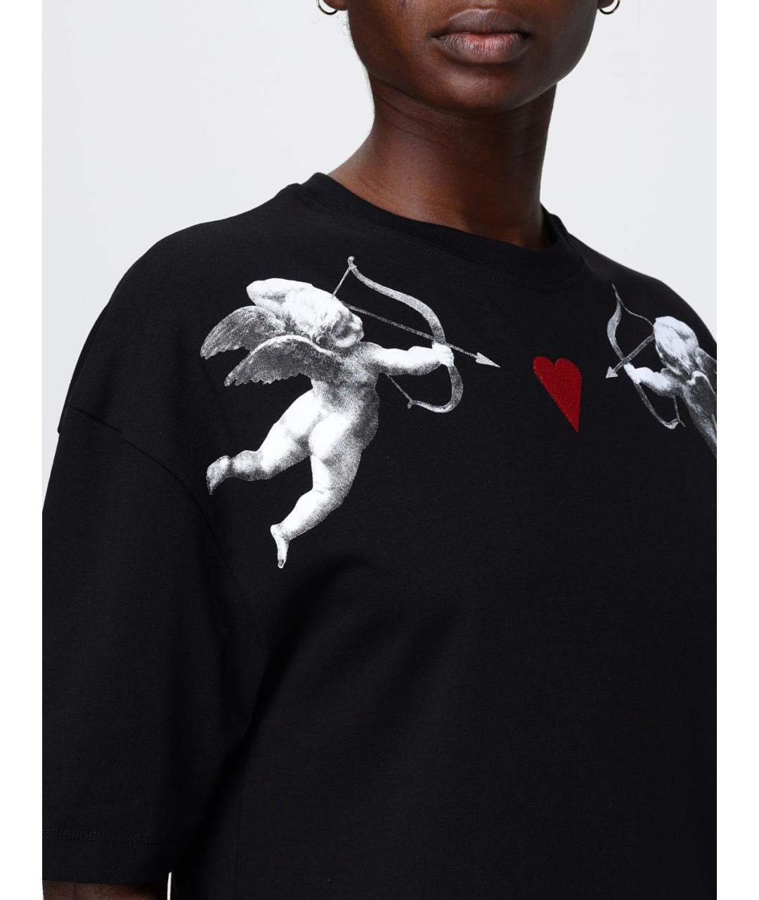 FIORUCCI Черная хлопковая футболка, фото 3