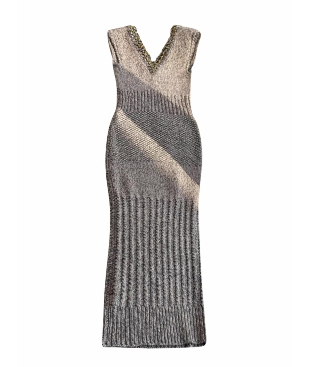 CHANEL Бежевое шерстяное повседневное платье, фото 1