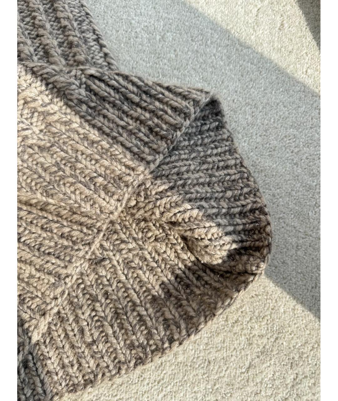 CHANEL Бежевое шерстяное повседневное платье, фото 7