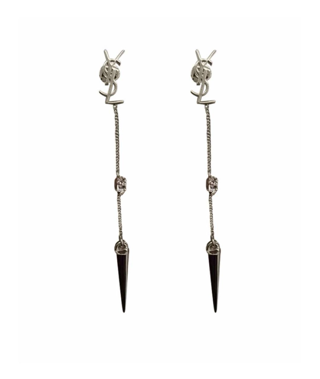 SAINT LAURENT Серебряные серьги, фото 5