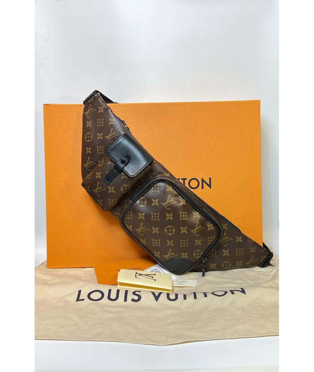LOUIS VUITTON Коричневая сумка на плечо, фото 2