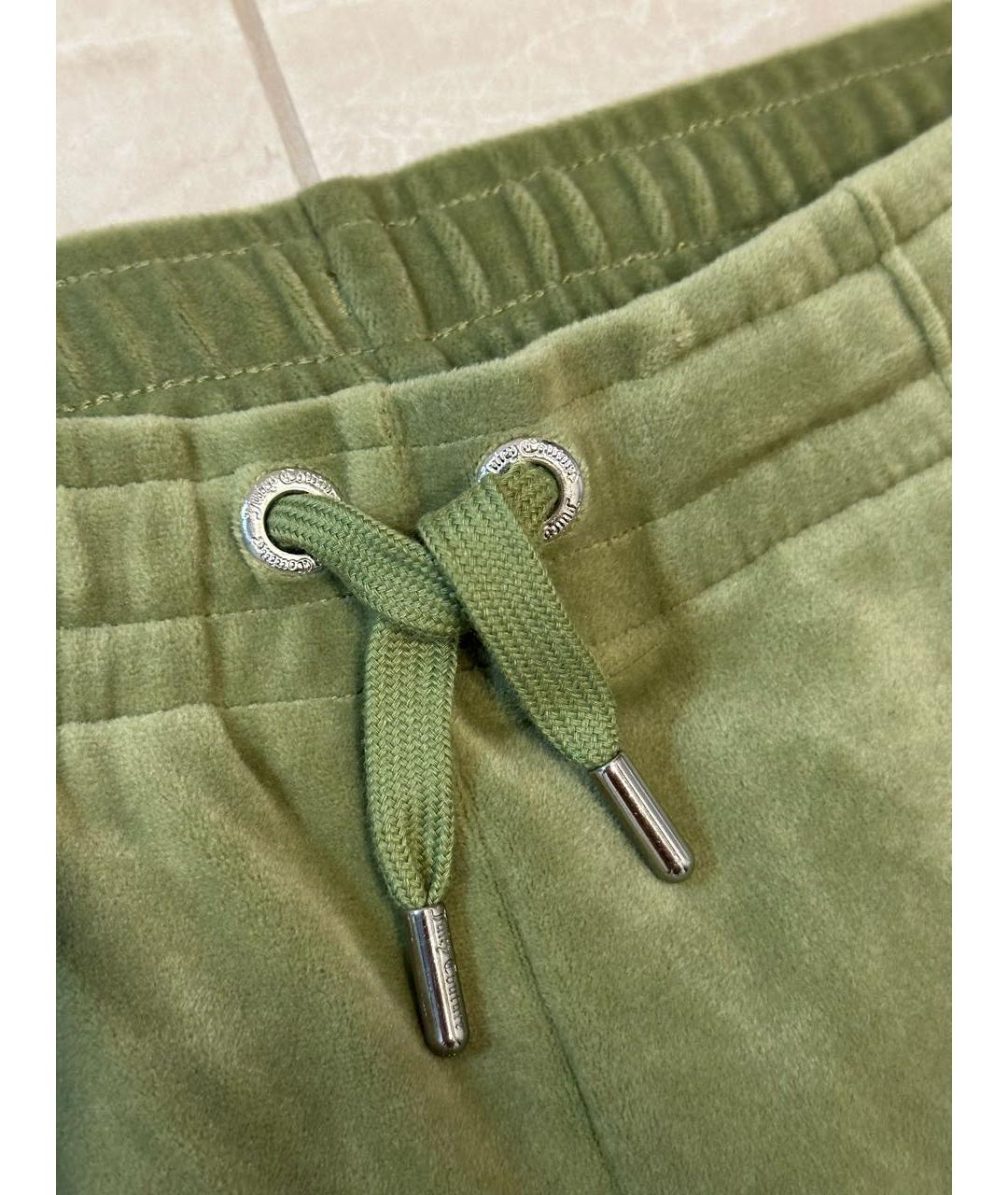 JUICY COUTURE Зеленый велюровый костюм с брюками, фото 8