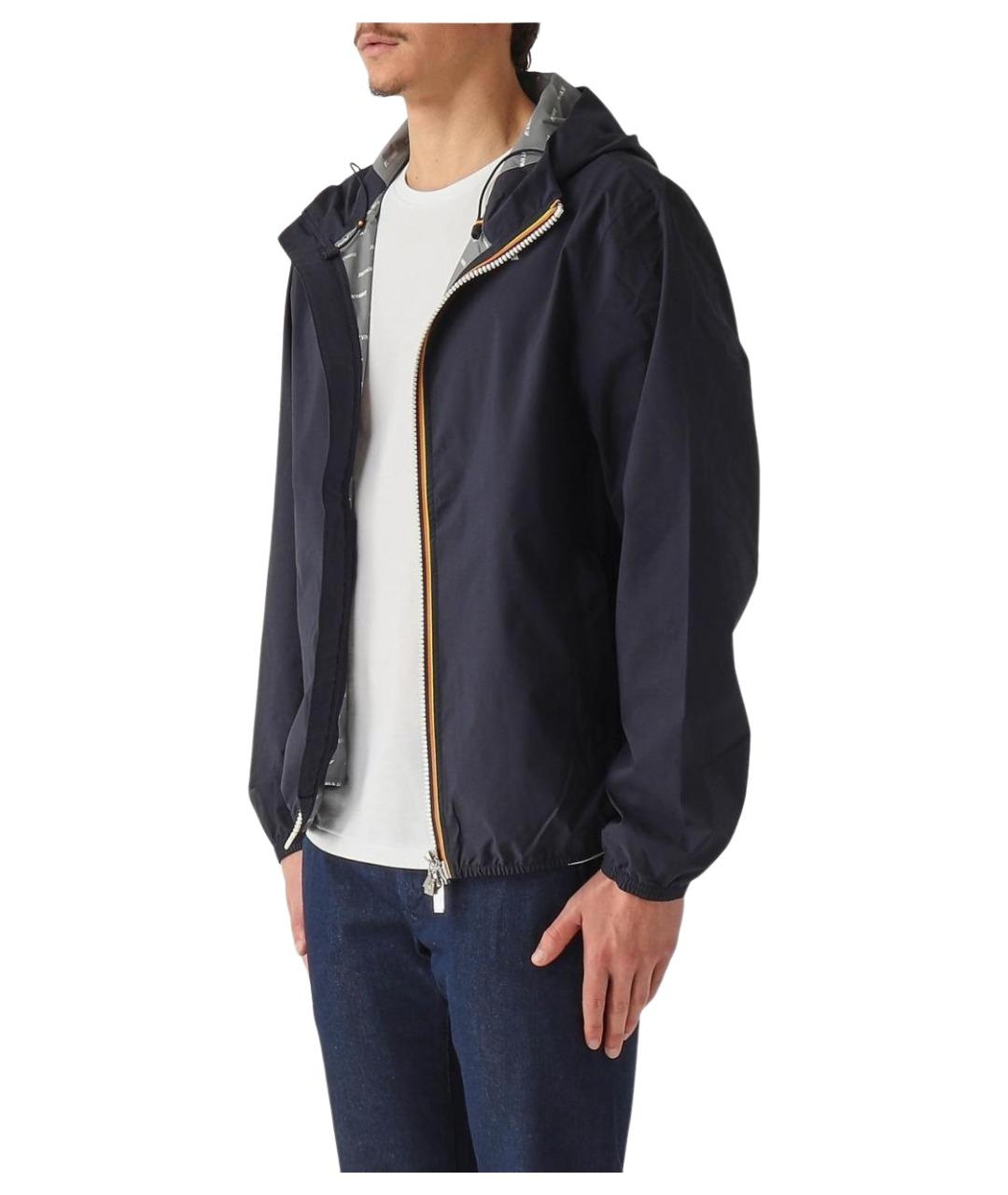 K-WAY Синяя полиэстеровая куртка, фото 3