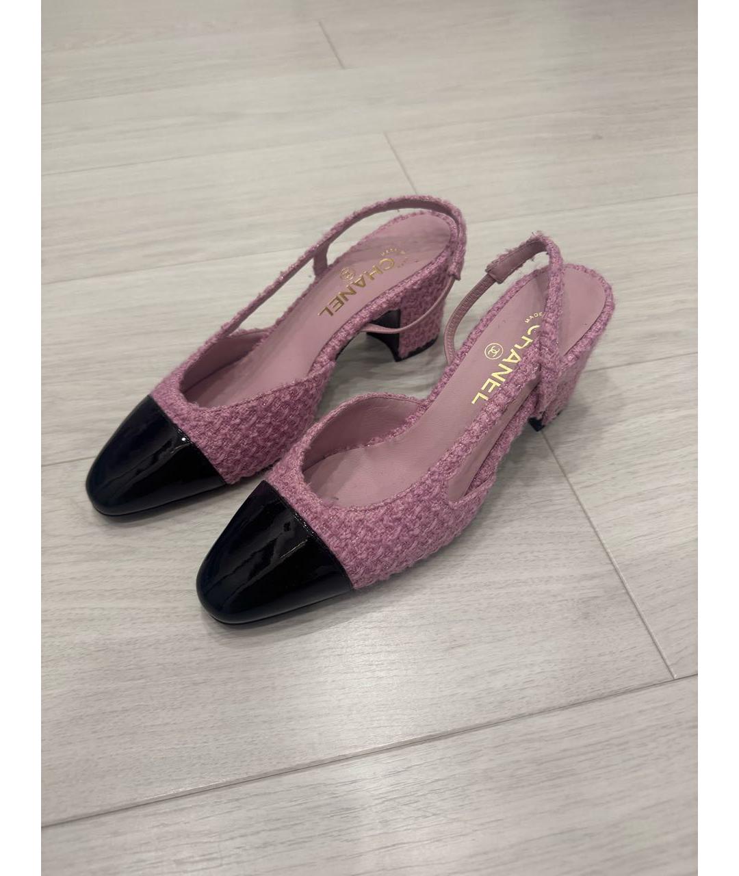 CHANEL Розовые туфли, фото 4
