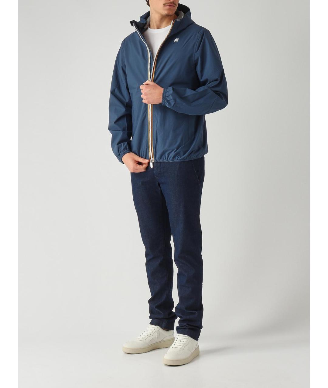 K-WAY Синяя полиэстеровая куртка, фото 2