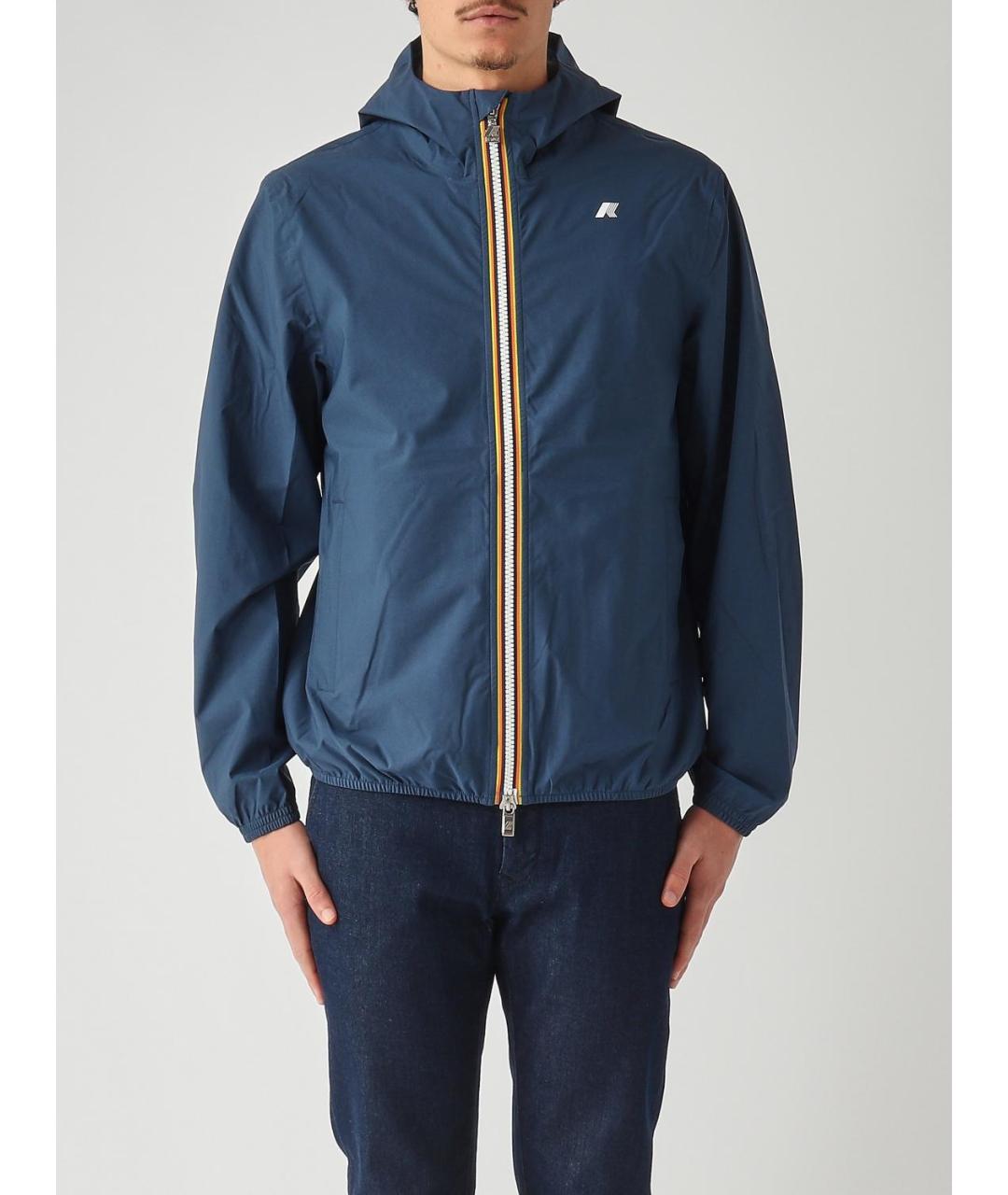 K-WAY Синяя полиэстеровая куртка, фото 4