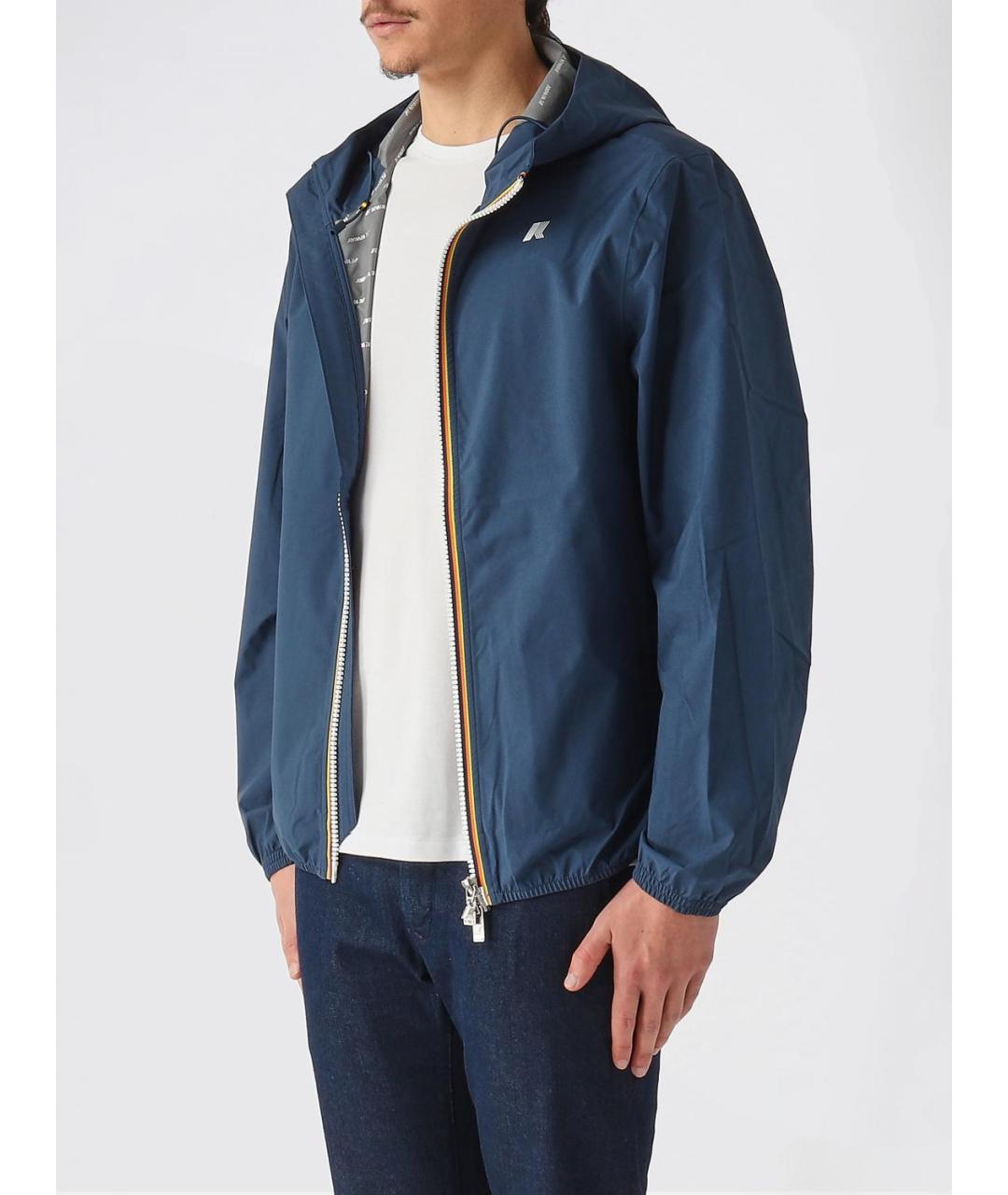 K-WAY Синяя полиэстеровая куртка, фото 3